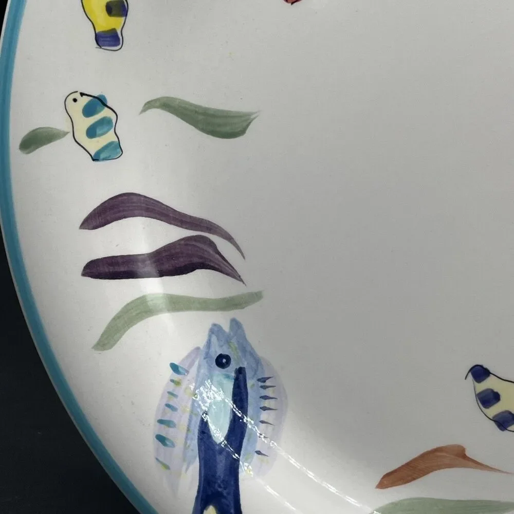 GOURMET EXPRESSIONS Seascape Fantasy Dinner Plate 10 3/4” Discontinued